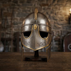 Casco Medieval de Centurión, Casco Vikingo de Acero, Casco de Armadura de Acero, Casco Vikingo de Metal, Casco Redondo de Centurión Tallado - Product Image 1