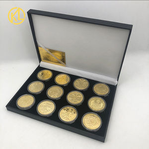 Monete da Collezione Personalizzate dei 12 <span class=keywords><strong>Segni</strong></span> Zodiacali Placcate in Oro - Product Image 5