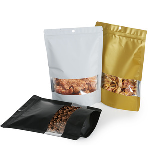 Tùy chỉnh resealable Stand-Up <span class=keywords><strong>Pouch</strong></span> cho trái cây sấy khô và đồ ăn nhẹ tự niêm phong nhôm lá Túi Đồng bằng cổ phiếu thấp moq - Product Image 4