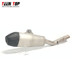 Silencieux d'échappement de moto modifié TEENTOP pour Kawasaki <span class=keywords><strong>KX</strong></span> <span class=keywords><strong>250</strong></span> KXF <span class=keywords><strong>250</strong></span> en acier inoxydable et fibre de carbone 2021 2022 <span class=keywords><strong>2023</strong></span> 2024 - Product Image 2