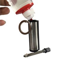 Offre Spéciale Portable porte-clés allume-feu en acier inoxydable Camping en plein air randonnée outil de survie d'urgence allumettes cylindriques