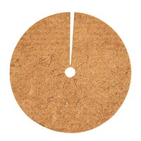 Tapis rond en fibre de coco pour pot de fleurs, anti-herbe et anti-fuite de terre, outil de jardinage – Nouvelle collection en promotion
