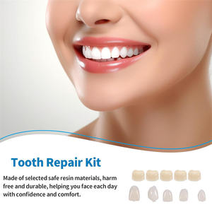 Crazylife 50 pièces/boîte Kit <span class=keywords><strong>de</strong></span> couronnes dentaires temporaires, pour dents antérieures, molaires avant et postérieures, facettes dentaires, outils <span class=keywords><strong>de</strong></span> blanchiment dentaire - Product Image 6