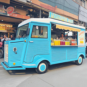 รถขายอาหารเคลื่อนที่สำหรับขายไอศกรีมรถลากสำหรับจัดเลี้ยงขนมรถเข็นไฟฟ้าแบบสั่งทำได้สำหรับเบอร์เกอร์และทาโก้ - Product Image 3