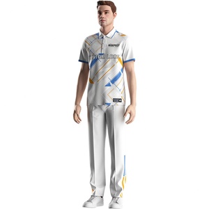Wholesale Sportswear Bodybuilding Men'S Muscle Team Design Uniforms South Africa Team Jersey Coloured Cricket <b>Shirts</b> - Product Image 5