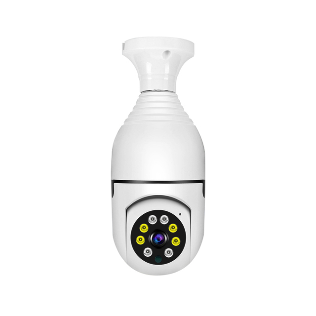 E27 Ceiling Bulb Camera 1080P WiFi 360° Panoramic Security Light Camera for Home Surveillance