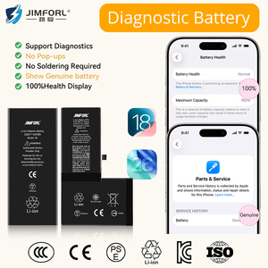 <span class=keywords><strong>Batterie</strong></span> <span class=keywords><strong>de</strong></span> téléphone portable <span class=keywords><strong>de</strong></span> diagnostic authentique pour <span class=keywords><strong>Apple</strong></span> iPhone 6 7 8 Plus X 11 12 13 Mini 14 15 16 Pro Max, batteries <span class=keywords><strong>de</strong></span> remplacement - Product Image 1