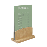 Support de Menu de Table en bois acrylique en plastique personnalisé avec un Design personnalisé