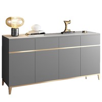 Buffet moderne en bois de haute qualité, meuble de rangement de luxe, console à 4 portes, pour salle à manger, cuisine, hôtel, écologique