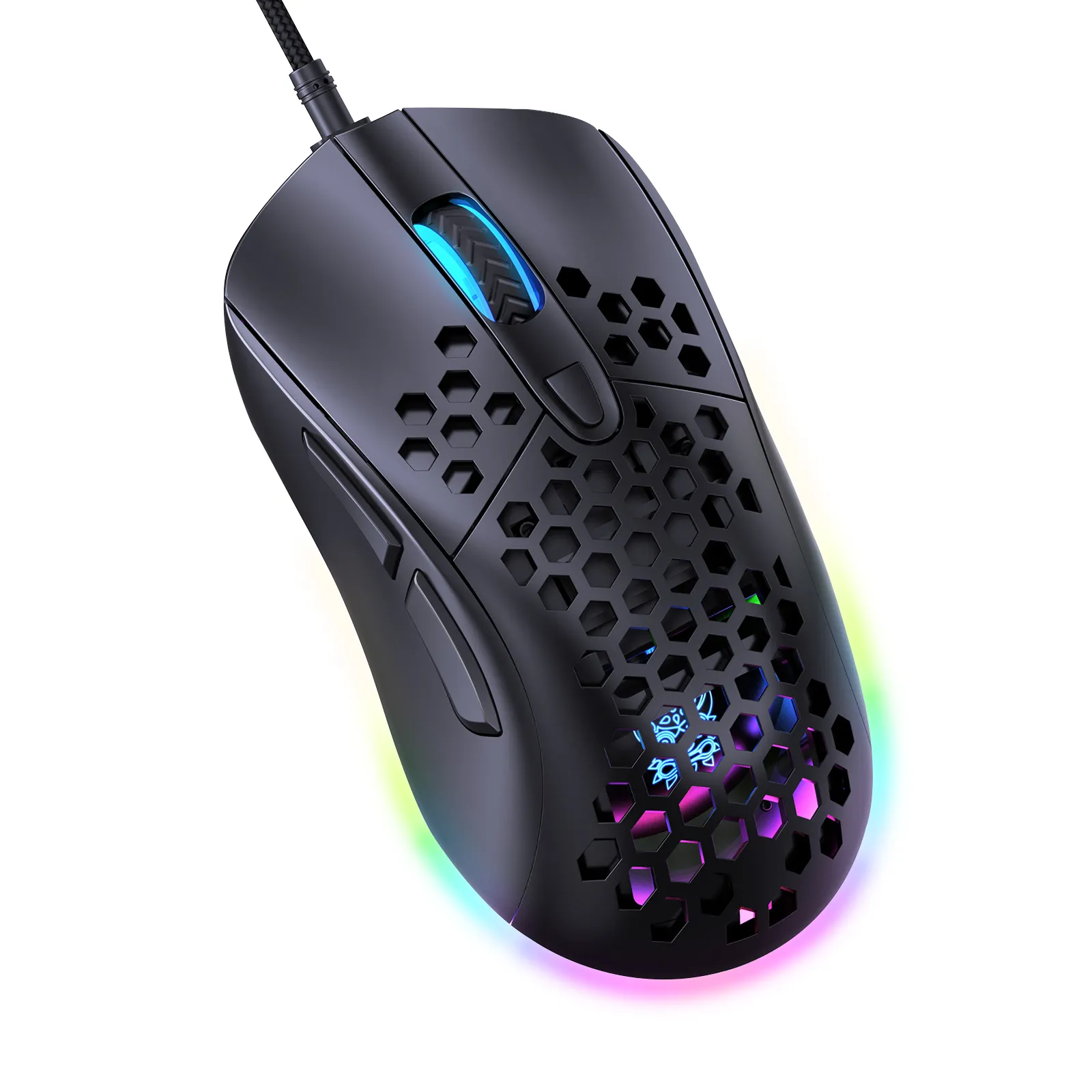 Onikuma CW906 Bestseller 7200Dpi Game Mouse Wireless USB Optisch programmier bare mechanische Gaming-Maus Kabel gebundene Waben mäuse