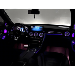 LED pour Benz C/GLC Coupé W205 X253 C43 C63 C200 C180, haut-parleur tweeter 3D, éclairage ambiant, accessoires décoratifs pour voiture, buse MB - Product Image 2