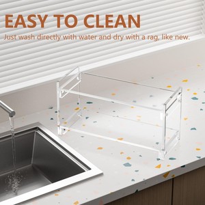 Organizador de Estación de Café de 2 Niveles de Acrílico, Estante de Almacenamiento de Accesorios para Barra de Café para Tazas, Granos, Jarabes, Cucharas y Agitadores - Product Image 6