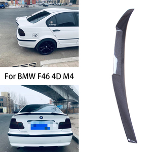 For E46 4Door Sedan M4 Style Carbon Fiber <b>Rear</b> <b>Spoiler</b> Trunk Wing 1997-2007 - Product Image 1