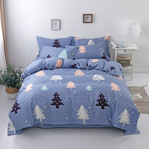 Ưa thích in phẳng bedsheet Duvet cover bedding Set 100% cotton pillowcase thiết lập ở mức giá tốt nhất - Product Image 1