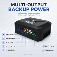 Mini UPS portable DC 120W 20800mAh avec batterie lithium intégrée, alimentation de secours USB POE pour routeur WiFi, modem, CCTV