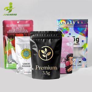 Sacs en plastique personnalisés avec découpe de forme, emballage refermable, résistants aux enfants, anti-odeur, sacs Mylar 3.5 avec <span class=keywords><strong>mon</strong></span> logo - Product Image 2