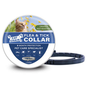 Collier pour <span class=keywords><strong>chat</strong></span> et chien, produit fini, inspection, déparasitage, tissu robuste et durable, sangle réglable, rembourrage doux, collier pour animaux de compagnie pour l'extérieur - Product Image 2
