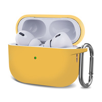 Étui en silicone le plus récent, protection intégrale, antichoc, avec mousqueton pour Airpods Pro 2