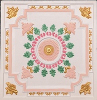 Decoración interior, estilo de flor, color gypsum, techo falso de yeso, gran oferta