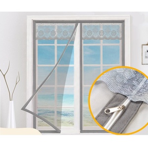 Cortina de pantalla de malla para ventana fácil con cierre de cremallera con patrones múltiples - Product Image 1