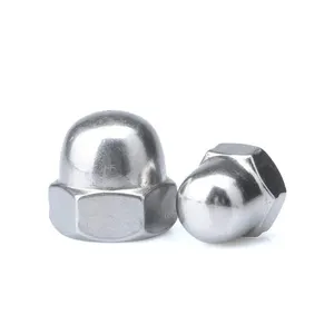 High quality stainless steel M22 M25 DIN1587 hex cap nut