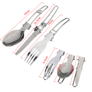 Juego de Utensilios de Cocina para Acampar, Ollas y Sartenes Antiadherentes, Vajilla para Picnic al Aire Libre 10 en 1 con Cuchara, Tenedor, Tetera y Taza Plegables - Product Image 6
