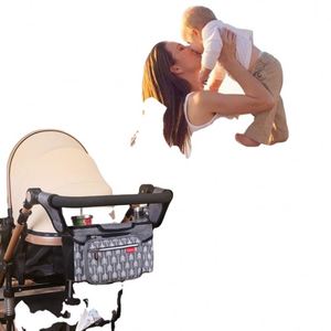 Sac organisateur pour poussette BSCI avec porte-gobelets, accessoire universel Lekebaby compatible avec toutes les poussettes - Product Image 6