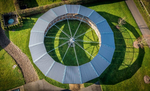 Marcheur de chevaux professionnel abordable <span class=keywords><strong>à</strong></span> vitesse variable Machine <span class=keywords><strong>d</strong></span>'entraînement équine <span class=keywords><strong>à</strong></span> vitesse réglable avec ou sans toit - Product Image 2