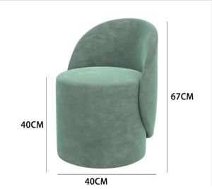 Taburete moderno, silla de maquillaje trasera, silla de tocador, taburete de maquillaje, taburete ligero de lujo para dormitorio, Simple para personas mayores - Product Image 6