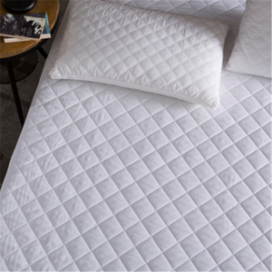 Protector de Colchón de Tela de Poliéster, Suave, Transpirable, con Banda Elástica, Blanco, Personalizable, Económico, Tamaño Completo, Ajustable para Hotel - Product Image 1