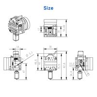 Extrudeuse pour imprimante 3d avec moteur pas à pas de 36mm M6 Short-Travel Dual Gear Upgrade Mini Extrudeuse pour CR-10 S Ender 3 V2 Series Models