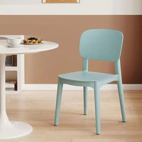 Chaises de salle à manger en plastique modernes et durables, empilables, pour hôtels et appartements, légères et faciles à nettoyer, prix de gros