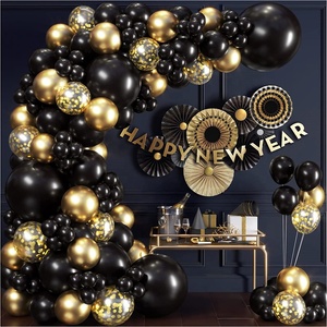 Kit d'<span class=keywords><strong>arche</strong></span> de guirlande de ballons personnalisés en gros pour la remise des diplômes, anniversaire de garçon, barbecue, animaux, pirates, voitures, ballons blancs et noirs, décoration de fête - Product Image 3