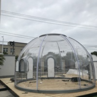 Maisons modulaires préfabriquées de luxe violettes pour petit restaurant Maisons dôme modernes à construction rapide pour cabane en rondins ou usage personnel