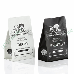 Tùy chỉnh in 250G 500G 1kg Công suất thực phẩm chất lượng tốt tám Mặt Con Dấu hộp phẳng đáy túi cà phê có van và dây kéo - Product Image 4