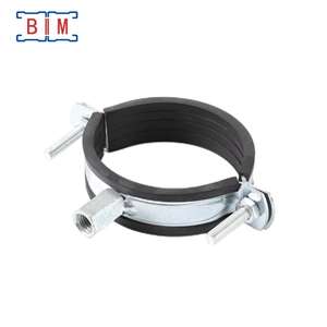 Steunklem <span class=keywords><strong>U</strong></span>-profiel koolstofstaal elektrogalvaniseerd O-type isolatiepijpklem - Product Image 1