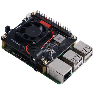 Carte d'alimentation GeeekPi DockerPi pour Raspberry Pi 4B & 3B+ & toutes les plateformes, alimentation, ventilateur de refroidissement automatique, carte d'extension - Product Image 6