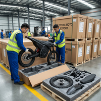 Nouvelle moto électrique tout-terrain à moteur à balais M7-72V25A 6000W, vitesse maximale de 75 km/h, motocross hors route pour adultes et adolescents