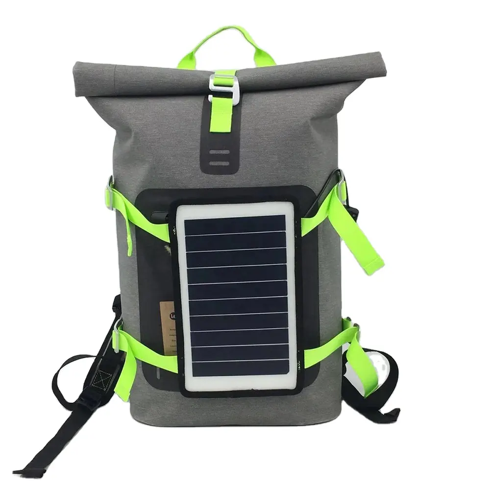 LE CITY 도매 저렴한 usb 충전기 패널 방수 노트북 태양 배낭 가방