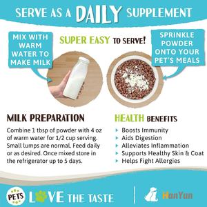 OEM/ODM пищевая добавка для домашних животных, высокое качество, порошок для козьего молока, заменитель молока для щенков-пробиотическая молочная смесь для собак и кошек - Product Image 5