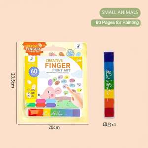 Kit <span class=keywords><strong>de</strong></span> Pintura con Dedos Creativo, Libro <span class=keywords><strong>de</strong></span> Arte <span class=keywords><strong>de</strong></span> Huellas Dactilares para Educación Temprana, Listo para Pintar, Juguete <span class=keywords><strong>de</strong></span> Dibujo, Libro <span class=keywords><strong>de</strong></span> Bocetos con Dedos para Niños - Product Image 6