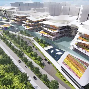 Servizio di progettazione grafica di architettura del supermercato PATONE mostra pianificazione architettonica e progettista di edifici chiusi
