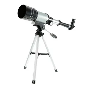 Visionking teleskop astronomi 70300, refraktor astronomi 150X ruang langit bulan pengamatan monokuler lingkup astronomi dengan Trpod