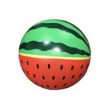 Vente chaude Gonflable PVC Ballon De Plage Amusant D'été 90-100cm Gonflable Pastèque Ballon De Plage Piscine Jouet