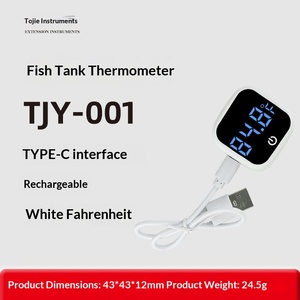 Termometro Digitale Adesivo per Acquario con Schermo LED per Pesci e Tartarughe, Ideale per Acquari e Terrari - Product Image 6