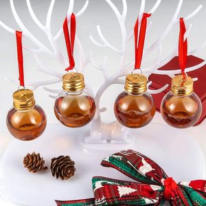 Boules <span class=keywords><strong>de</strong></span> Noël <span class=keywords><strong>en</strong></span> <span class=keywords><strong>plastique</strong></span> transparentes <span class=keywords><strong>de</strong></span> taille moyenne, décorations <span class=keywords><strong>de</strong></span> Noël, boules <span class=keywords><strong>de</strong></span> Noël festives remplies <span class=keywords><strong>de</strong></span> liqueur - Product Image 1
