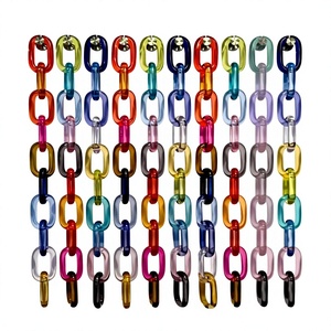 Chaîne de maillons en résine de qualité supérieure, mignonne, artistique, tendance, décoration intérieure, meilleure sculpture de mode, forme irrégulière, pièces artisanales faites à la main - Product Image 2