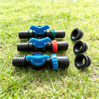 Vanne de dérivation d'irrigation avec bague de blocage pour tuyau plat agricole, ruban goutte-à-goutte, système de micro-pulvérisation, connecteur en plastique