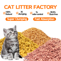 Litière pour chat en tofu concassé, anti-poussière, anti-odeurs, à forte absorption, parfum café, citron, lavande, OEM ODM
