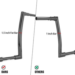 14 אינץ עלייה סגנון קוף סגנון קוף שחור ללא רתך עבור הרלי ספורטסטר ספוטסטר xl883 xl1200 אופנועים - Product Image 5